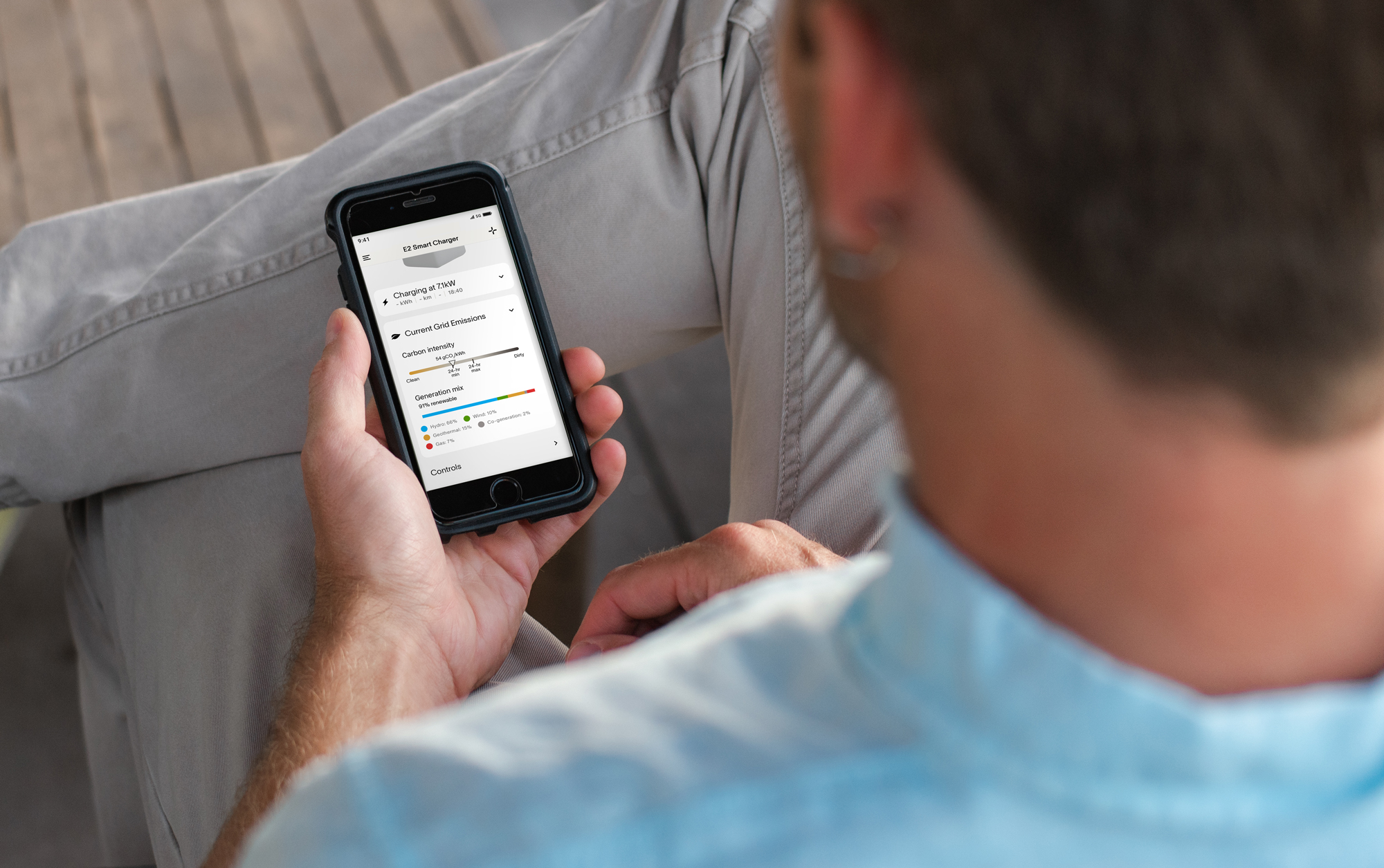 Using Evnex home charging app